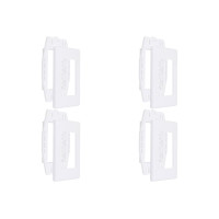 Kit C/4 - Placa Steck Linha Stella Branca 4X2 - 3 Modulos...