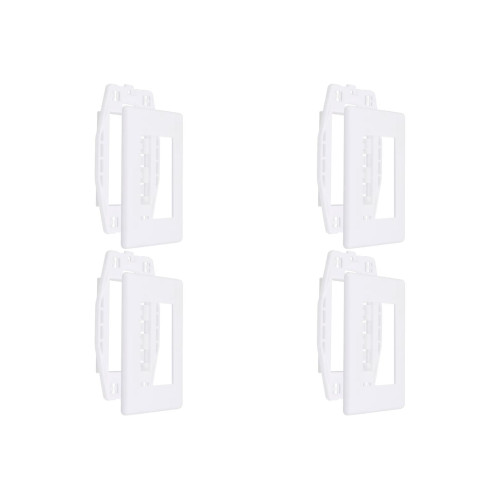 Kit C/4 - Placa Steck Linha Stella Branca 4X2 - 3 Modulos...
