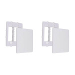 Kit C/2 - Placa Steck Linha Stella Branca 4X4 - Cega Com ...