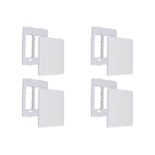 Kit C/4 - Placa Steck Linha Stella Branca 4X4 - Cega Com ...