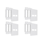 Kit C/4 - Placa Steck Linha Stella Branca 4X4 - 1 Modulo ...