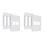 Kit C/2 - Placa Steck Linha Stella Branca 4X4 - 2 Modulos...