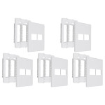 Kit C/5 - Placa Steck Linha Stella Branca 4X4 - 2 Modulos...