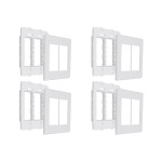 Kit C/4 - Placa Steck Linha Stella Branca 4X4 - 3 Modulos...