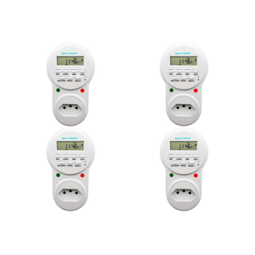 Kit C/4 - Timer Digital Qualitronix Bivolt Qtd01