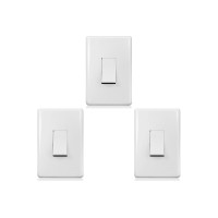 Kit C/3 - Conjunto Steck Linha Stella Com Placa 1 Simples...