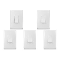 Kit C/5 - Conjunto Steck Linha Stella Com Placa 1 Simples...