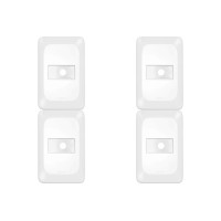 Kit C/4 - Placa Pial Pop Branca 4X2 - Saida Fio Lgp20F