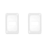 Kit C/2 - Placa Pial Pop Branca 4X2 - 1 Modulo Lgp21