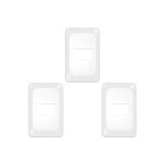 Kit C/3 - Placa Pial Pop Branca 4X2 - 1 Modulo Lgp21