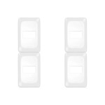 Kit C/4 - Placa Pial Pop Branca 4X2 - 1 Modulo Lgp21