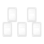 Kit C/5 - Placa Pial Pop Branca 4X2 - 1 Modulo Lgp21