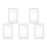 Kit C/5 - Placa Pial Pop Branca 4X2 - 2 Modulos Juntos Lgp22