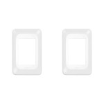 Kit C/2 - Placa Pial Pop Branca 4X2 - 3 Modulos Juntos Lgp23
