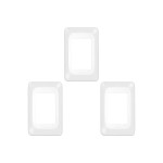 Kit C/3 - Placa Pial Pop Branca 4X2 - 3 Modulos Juntos Lgp23
