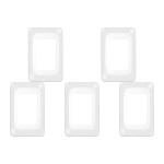 Kit C/5 - Placa Pial Pop Branca 4X2 - 3 Modulos Juntos Lgp23