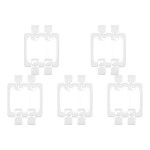 Kit C/5 - Placa Pial Pop Branca 4X4 - Cega Lgp40