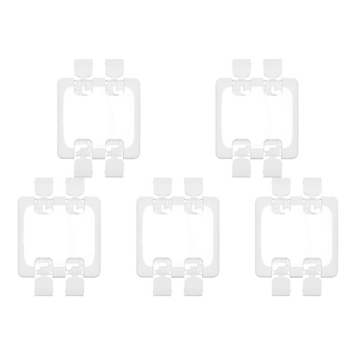Kit C/5 - Placa Pial Pop Branca 4X4 - Cega Lgp40