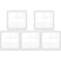 Kit C/5 - Placa Pial Pop Branca 4X4 - 1 Modulo+1 Modulo L...