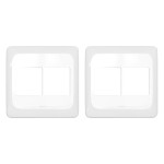 Kit C/2 - Placa Pial Pop Branca 4X4 - 2 Modulos+2 Modulos...