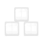 Kit C/3 - Placa Pial Pop Branca 4X4 - 2 Modulos+2 Modulos...