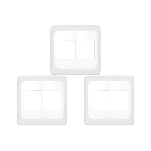 Kit C/3 - Placa Pial Pop Branca 4X4 - 2 Modulos+2 Modulos...