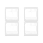 Kit C/4 - Placa Pial Pop Branca 4X4 - 2 Modulos+2 Modulos...