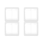 Kit C/4 - Placa Pial Pop Branca 4X4 - 3 Modulos+3 Modulos...