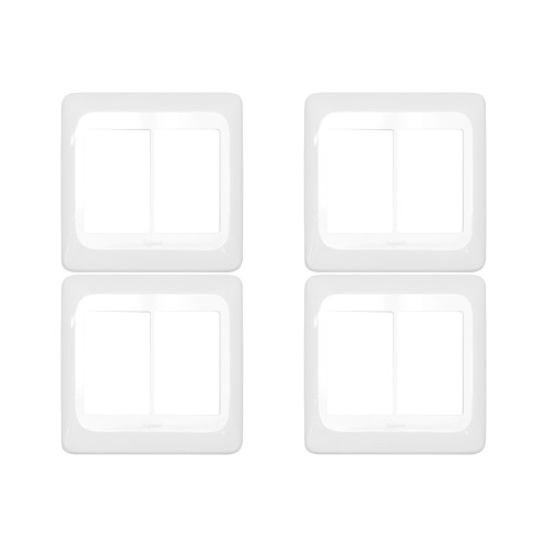 Kit C/4 - Placa Pial Pop Branca 4X4 - 3 Modulos+3 Modulos...