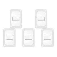 Kit C/5 - Conjunto Pial Pop Modulo Com Placa 4X2 - 1 Simp...