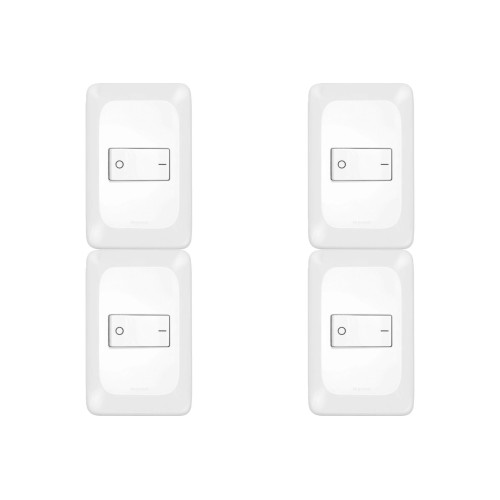 Kit C/4 - Conjunto Pial Pop Modulo Com Placa 4X2 - Bipola...