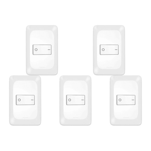 Kit C/5 - Conjunto Pial Pop Modulo Com Placa 4X2 - Bipola...
