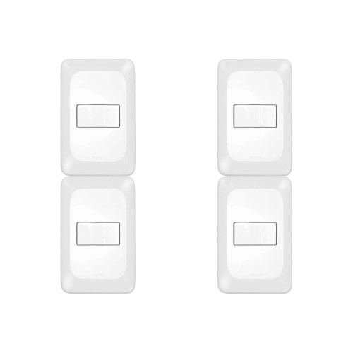 Kit C/4 - Conjunto Pial Pop Modulo Com Placa 4X2 - 1 Para...