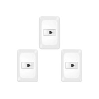 Kit C/3 - Conjunto Pial Pop Modulo Com Placa 4X2 - 1 Toma...