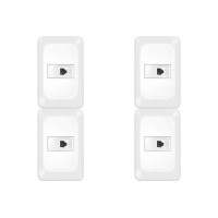 Kit C/4 - Conjunto Pial Pop Modulo Com Placa 4X2 - 1 Toma...