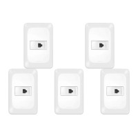 Kit C/5 - Conjunto Pial Pop Modulo Com Placa 4X2 - 1 Toma...