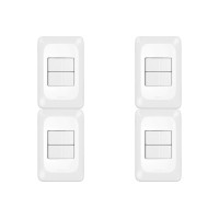 Kit C/4 - Conjunto Pial Pop Modulo Com Placa 4X2 - 2 Simp...