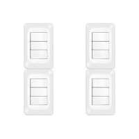 Kit C/4 - Conjunto Pial Pop Modulo Com Placa 4X2 - 3 Simp...