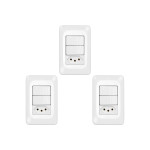 Kit C/3 - Conjunto Pial Pop Modulo Com Placa 4X2 - 2 Simp...