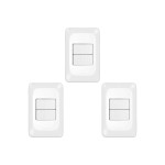 Kit C/3 - Conjunto Pial Pop Modulo Com Placa 4X2 - 2 Para...