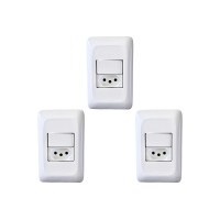 Kit C/3 - Conjunto Pial Pop Modulo Com Placa 4X2 - 1 Para...