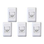 Kit C/5 - Conjunto Pial Pop Modulo Com Placa 4X2 - 1 Para...