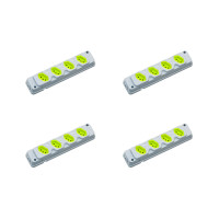 Kit C/4 - Tomada Barra Fiolux 2P+T. 20A. Quadrupla Cinza/...
