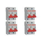 Kit C/4 - Disjuntor Steck ''Din'' Bipolar 125A. C