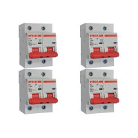 Kit C/4 - Disjuntor Steck ''Din'' Bipolar 125A. C