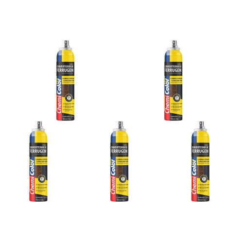 Kit C/5 - Removedor De Ferrugem Chemicolor Spray Anticorr...