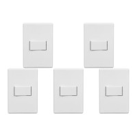 Kit C/5 - Conjunto Steck Linha Stella Com Placa 1 Simples...