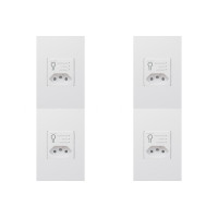 Kit C/4 - Conjunto Qualitronix Tomada Com Dps Protector F...