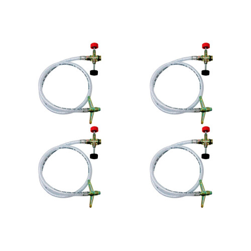 Kit C/4 - Transferidor De Gas P13 para P2 Com Registro