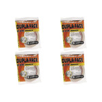 Kit C/4 - Fita Dupla Face Papel Branco Adelbras 12X30M